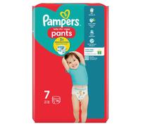 Pampers Baby-Dry Nappy Pants Size 7, 16 Nappies, 17kg+, Carry Pack