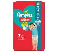 Pampers Baby-Dry Nappy Pants Size 7, 16 Nappies, 17kg+, Carry Pack