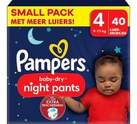 Pampers - Baby Dry Night Pants - Size 4 - Small Pack - 40 Pieces - 9/15 kg