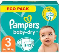 PAMPERS BABY-DRY SIZE 3 143 Nappies (6-10 kg)