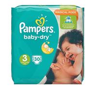 Pampers 30 Baby-Dry - Size 3