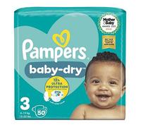 Pampers Baby Dry Size 3 (Midi) Essential Pack 50 Nappies