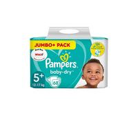 Pampers Baby Dry Size 5+ Jumbo Pack - 68 nappies