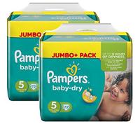 Pampers Baby Dry Size 5 junior 11-25kg Jumbo Plus Pack, 2-pack (2 x 72 diapers)