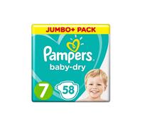 Pampers Baby Dry Size 7 Jumbo Pack - 58 nappies