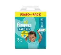 Pampers Baby Dry Taped Nappies Size 8 Jumbo (Pack of 104)