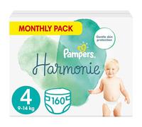 Pampers Baby Nappies Size 4 (9-14 kg / 20-31 lbs), Harmonie, 160 Nappies, MONTHLY SAVINGS PACK