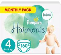 Pampers Baby Nappies Size 4 (9-14 kg), Harmonie, 160 Nappies, MONTHLY PACK
