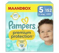 Pampers Baby Nappies Size 5 (11-16 kg) Premium Protection, Junior, Monthly Box, Best Comfort and Protection for Sensitive Skin, Pack of 152