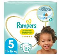 Pampers Baby Nappies Size 5 (11-16 kg) Premium Protection Pack of 22