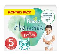 Pampers Baby Nappy Pants Size 5 (12-17 kg/26-37 Lb), Harmonie, 80 Nappies, Monthly Savings Pack, Gentle Skin Protection