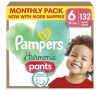 Pampers Baby Nappy Pants Size 6 (15+ kg / 33 lbs), Harmonie, 72 Nappies, Monthly Savings Pack, Gentle Skin Protection