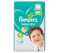 Pampers Baby Nappy, Size 6 (Pack of 19), Overnight Protection