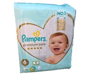 Pampers Diaper Size 6 (13+ kg), Premium Care Diapers, 38 Pcs, Comfort and Sensitive Skin Protection from Pampers