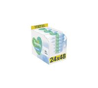 Pampers Harmonie Aqua Baby Wipes 24 Packs of 48 Wipes = 1152 Baby Wet Wipes, Help restore natural skin pH,delicate lotion with 99% water