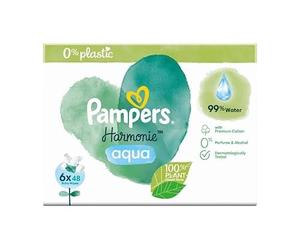 Pampers Harmonie Aqua Baby Wipes, 288 Wipes, Old Version