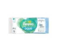 Pampers Harmonie Aqua Baby Wipes Plastic Free 1 Pack 48ct