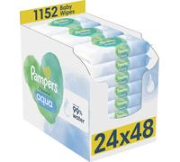 Pampers Harmonie Aqua Baby Wipes Plastic Free 24 Packs 1152 count (Pack of 1)
