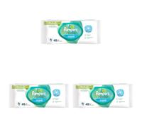 Pampers Harmonie Aqua Baby Wipes Plastic Free 3 Pack