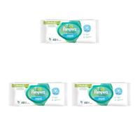 Pampers Harmonie Aqua Baby Wipes Plastic Free 3 Pack