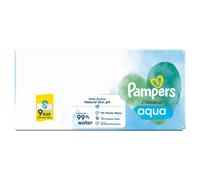 Pampers Harmonie Aqua Baby Wipes Plastic Free 9x48 Pack 432 Wipes