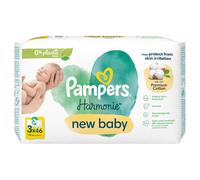 Pampers Harmonie New Baby, 3 x 46 Baby Wipes