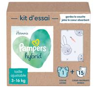 Pampers - Harmony Hybrid Trial Pack 1 Washable Diaper + 15 Disposable topsheets - 1 Pack