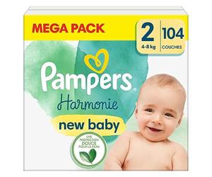 Pampers Harmony Mega Pack Waist 2 104 couches