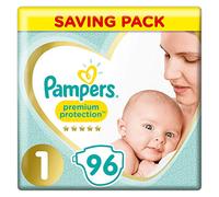 Pampers New Baby 96 Nappies, 2 - 5 kg, Size 1