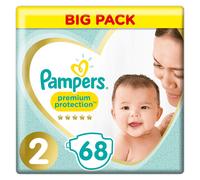 Pampers New Baby Diapers Size 2 (4-8 kg) - Jumbo Pack (x68 Diapers)