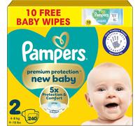 Pampers New Baby Nappies Size 2 + Wipes
