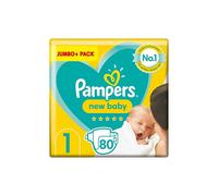 Pampers New Baby Size 1 Jumbo Pack - 80 nappies