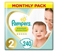Pampers New Baby Size 2, 6-13 lbs/3-6 kg - Pack of 240 Nappies