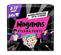 Pampers Ninjamas Girls Pyjama Pants, 54 Count, Age 8-12 Years