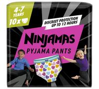 Pampers Ninjamas Girls Pyjama Pants, 60 Count, Age 4-7 Years