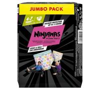 Pampers Ninjamas Pyjama Pants Unisex Hearts, 4 - 7 Years, 16 Pyjama Pants, 17kg - 30kg, Jumbo Pack