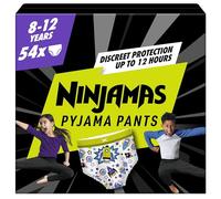 Pampers Ninjamas Pyjama Pants Unisex Spaceships, 8-12 Years, 54 Pyjama Pants, 27kg - 43kg