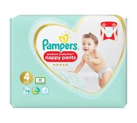 Pampers Pampers Premium Protection Nappy Pants Size 4 Essential Pack, 34 pk