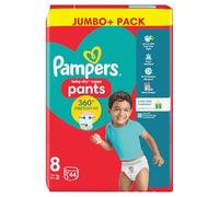 Pampers Baby-Dry Nappy Pants Size 8, 44 Nappies, 19kg+, Jumbo+ Pack