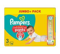 Pampers Premium Protection Nappy Pants Size 3 64 Pack Jumbo+ Pack