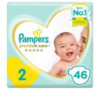 Pampers Premium Care Diapers Size 2 Mini 3-8kg Mid Pack 46's