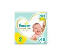 Pampers Premium Care Size 2 Baby Diapers 3-6 kg Value Pack 46's