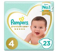 Pampers Premium Care Size 4 (8-14 kg) 23's UAE_BS_63953 - Blue Wetness Indicator, 2 Stretchy Sides, Breathable Skin-Friendly