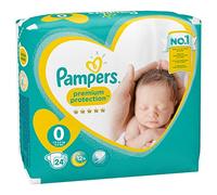 Pampers Premium Protection 24 Nappies Size 0 (Under 3kg)