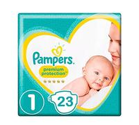 Pampers Premium Protection Nappies, Size 1, 23 Nappies.