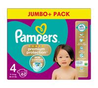 Pampers Premium Protection Nappies Size 4 62 Pack Jumbo+ Pack