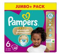 Pampers Premium Protection Size 6, 48 Nappies, 13kg+, Jumbo+ Pack, Pampers Comfort & Protection For Sensitive Skin