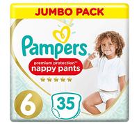 Pampers Premium Protection Nappy Pants Size 6, 35 Nappy Pants, 15+kg, Jumbo Pack