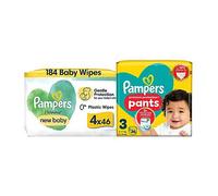 Pampers Premium Protection New Baby Size 3 & New Baby Harmonie Wipes Bundle