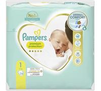Pampers Premium Protection Size 1, 24 Nappies, 2 kg - 5 kg, Pampers Best Comfort and Protection for Sensitive Skin